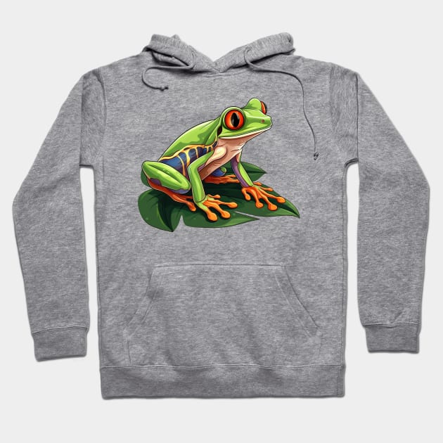 Red Eyed Tree Frog Hoodie by zooleisurelife